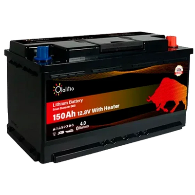 Bateria Lítio 12V 150Ah Olalitio OLA-12-150-SH Debaixo do Assento Aquecimento Bluetooth