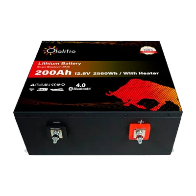 Bateria de Lítio 12V 200Ah Olalitio OLA-12-200-MH Debaixo do Assento Aquecimento Bluetooth