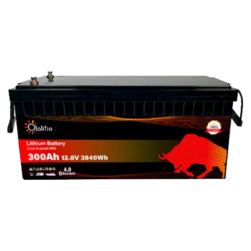 Bateria de Lítio 12V 300Ah Olalitio OLA-12-300-P Bluetooth