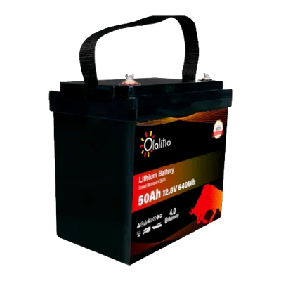 Bateria de Lítio 12V 50Ah Olalitio OLA-12-50 Bluetooth