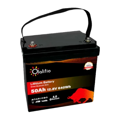 Bateria de Lítio 12V 50Ah Olalitio OLA-12-50 Bluetooth