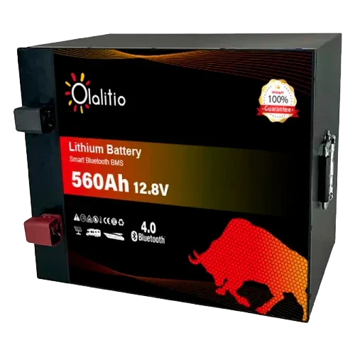 Bateria de Lítio 12V 560Ah Olalitio OLA-12-560-M Debaixo do Assento Bluetooth