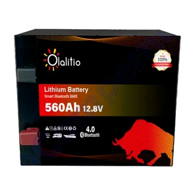 Bateria de Lítio 12V 560Ah Olalitio OLA-12-560-M Debaixo do Assento Bluetooth