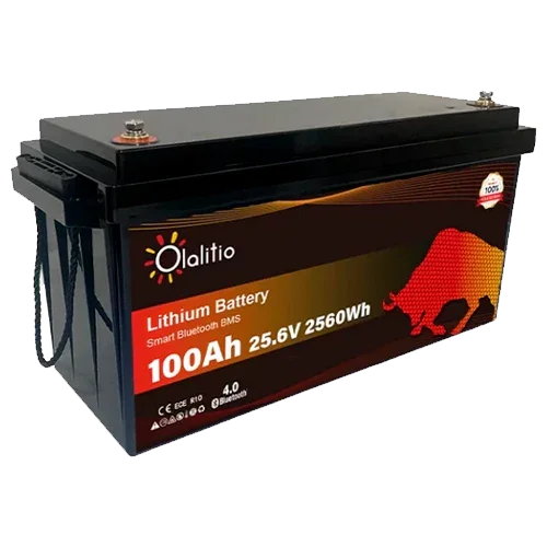 Bateria de Lítio 24V 100Ah Olalitio OLA-24-100-P Bluetooth