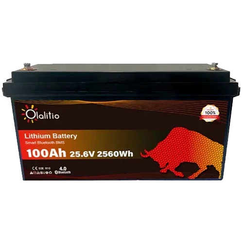 Bateria de Lítio 24V 100Ah Olalitio OLA-24-100-P Bluetooth