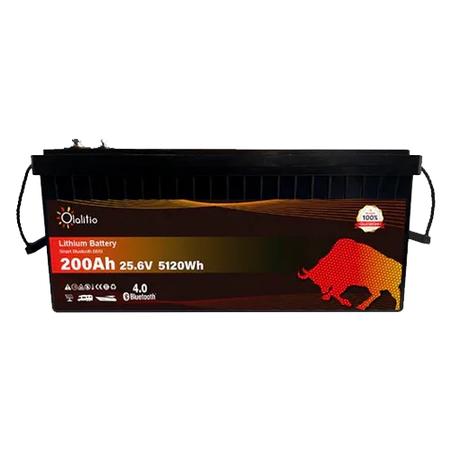 Bateria de Lítio 24V 200Ah Olalitio OLA-24-200 Bluetooth