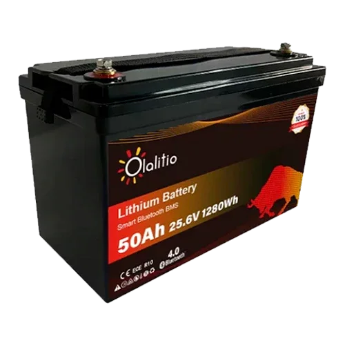Bateria de Lítio 24V 50Ah Olalitio OLA-24-50 Bluetooth