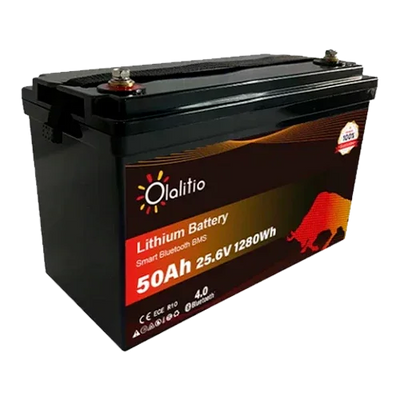 Bateria de Lítio 24V 50Ah Olalitio OLA-24-50 Bluetooth