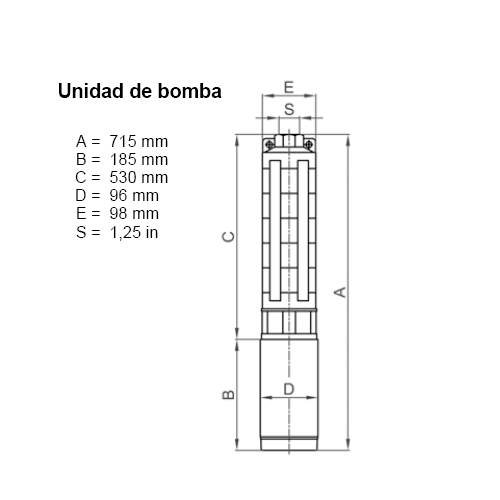 Bomba Solar Submersível Lorentz PU1800 C-SJ3-18 4m³/h 80m Centrífuga