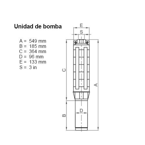 Bomba Solar Submersível Lorentz PU1800 C-SJ30-1 49m³/h 10m Centrífuga