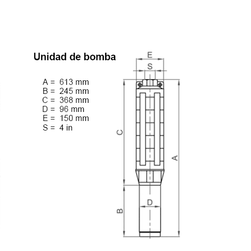 Bomba Solar Submersível Lorentz PU4000 C-SJ60-1 78m³/h 10m