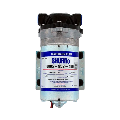 Bomba de Pressão Shurflo 24/36V 1,37 l/min 90 PSI 8005-952-480