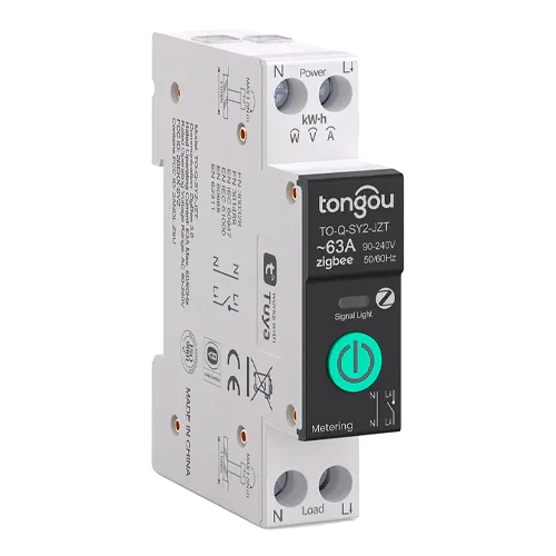 Disjuntor Inteligente ZigBee TUYA 1P 63A TO-Q-SY2-JZT com Medidor