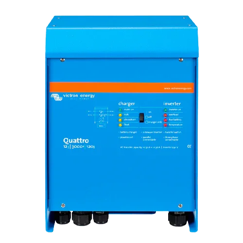 Inversor com Carregador Victron Quattro 12V 3000VA 12/3000/120-50/50