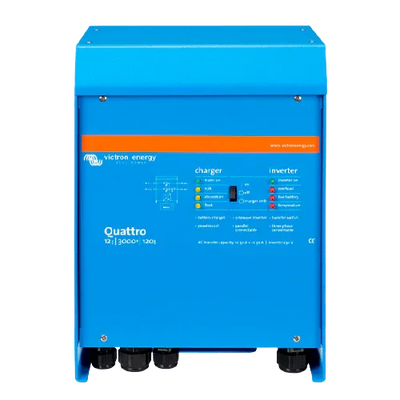 Inversor com Carregador Victron Quattro 12V 3000VA 12/3000/120-50/50