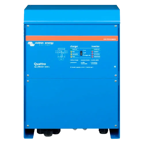 Inversor com Carregador Victron Quattro 24V 8000VA 24/8000/200-100/100