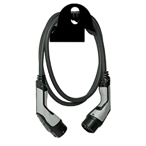 Suporte de Parede para Cabo de Carregamento Preto