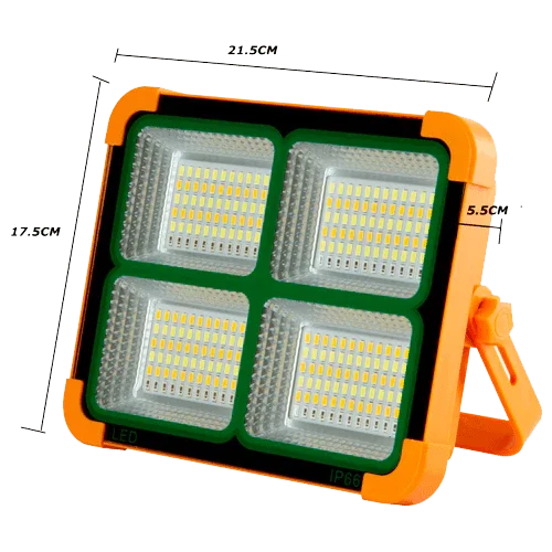 Foco LED Portátil 200W com Bateria 6Ah JND-7452