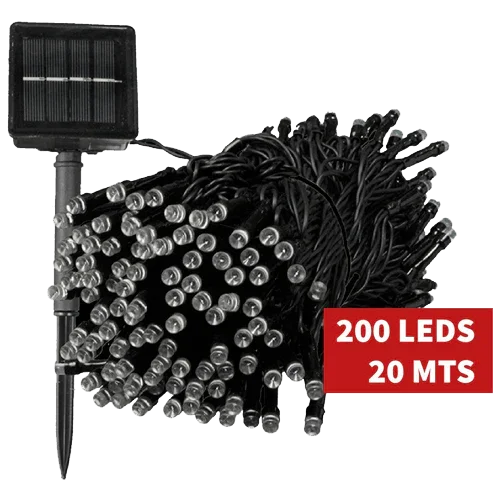 Grinalda Solar 200 LEDs 3000K Exterior JND-9138H