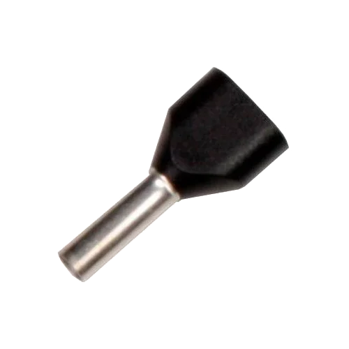 Terminal Duplo Oco Isolado Sofamel 1,5 mm² APF/D-1,50D Preto