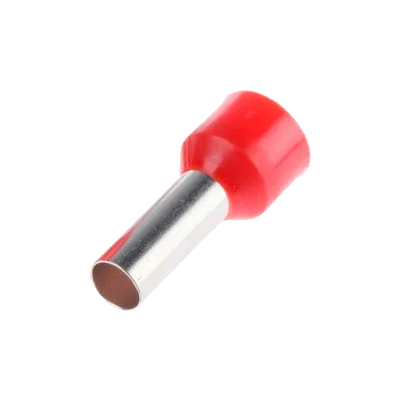 Terminal de Extremidade Oca Isolada Sofamel 1 mm² APF-1,00/8 Vermelha