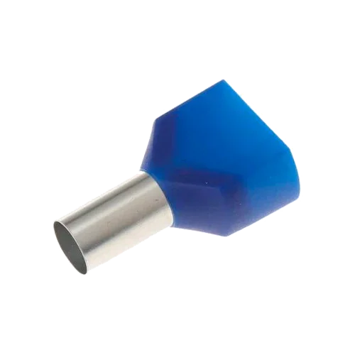 Terminal Duplo Oco Isolado Sofamel 2,5 mm² APF/D-2,50D Azul
